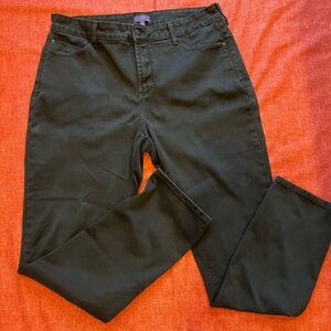 NYDJ Jeans Leggings black 16 EUC stretch  29” inseam Not Your Daughter’s Jeans
